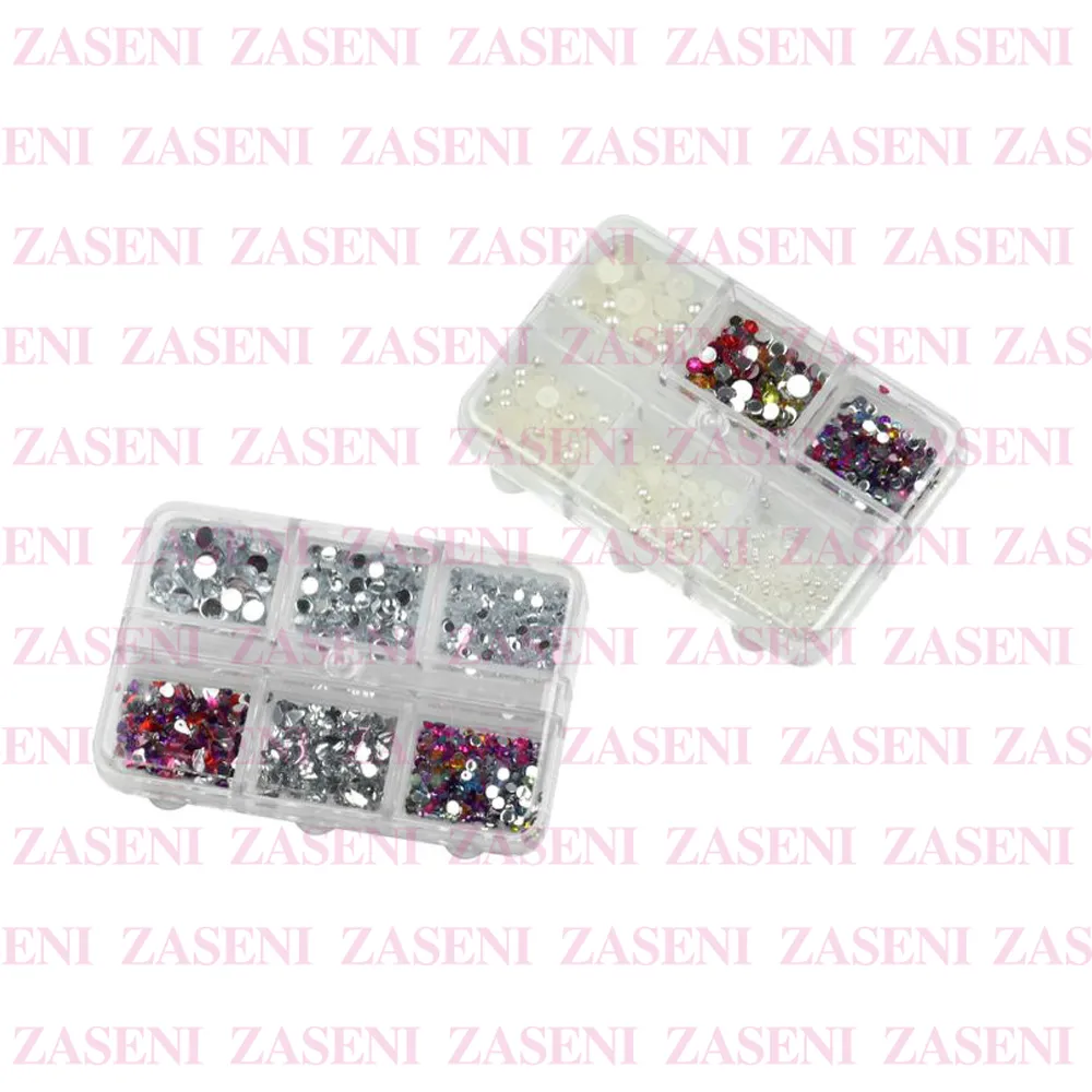 Caja Diamantes Decoración Uñas Variados 1Ud