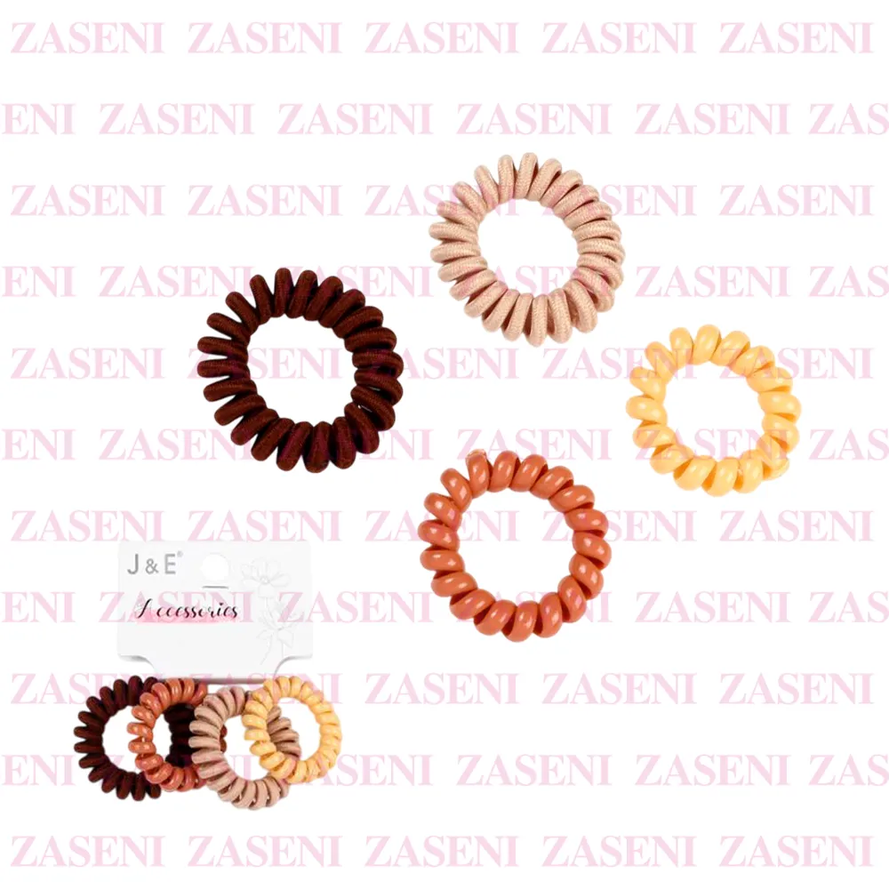 Gomas De Pelo Espiral Variadas 4Uds