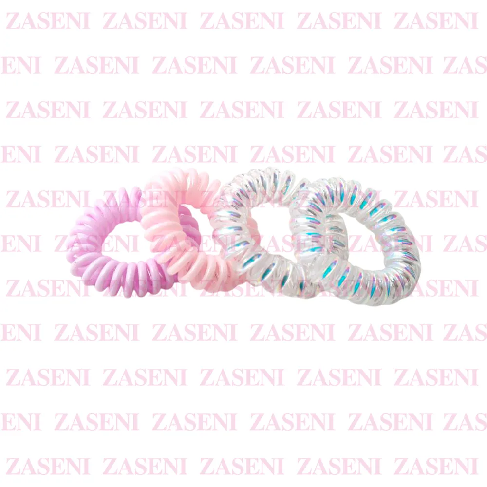 Gomas De Pelo Espiral Mixtas 4Uds