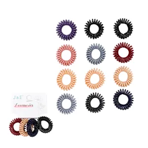 J&E GOMAS DE PELO ESPIRAL PEQUEÑAS 4UDS