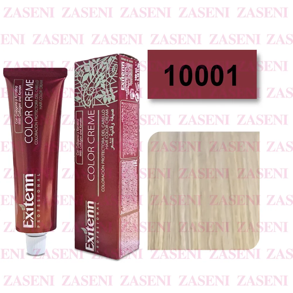 EXITENN TINTE COLOR CREME 10001 PLATA NÓRDICO 100ML