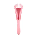 Cepillo Desenredante Rizos Rosa