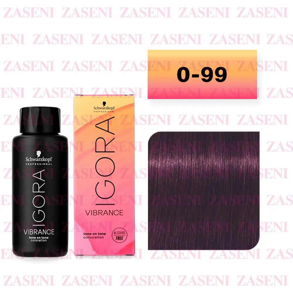 SCHWARZKOPF TINTE IGORA VIBRANCE 0-99 CONCENTRADO VIOLETA 60ML