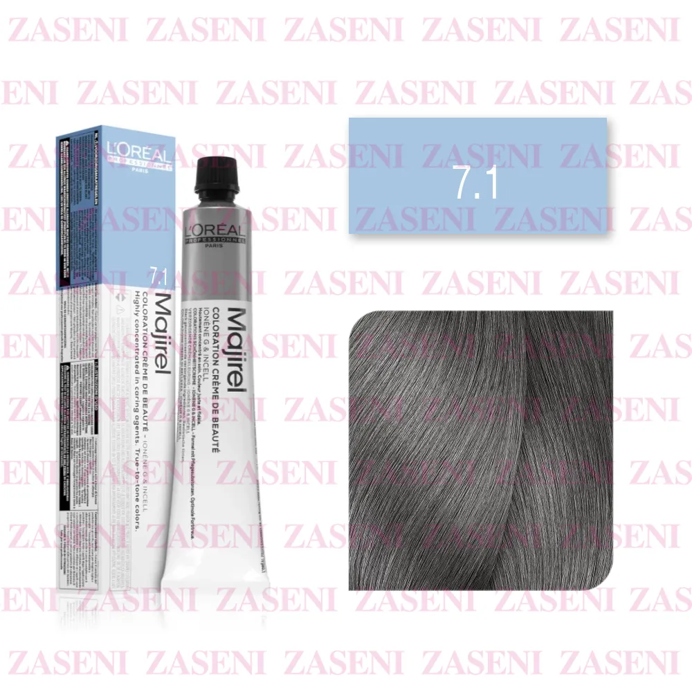 L'ORÉAL TINTE MAJIREL Nº 7.1 RUBIO CENIZA 50ML