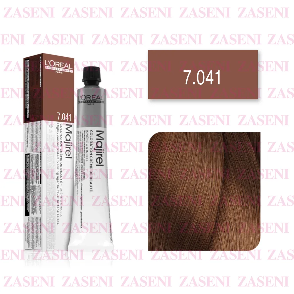 L'ORÉAL TINTE MAJIREL Nº 7.041 RUBIO NATURAL COBRIZO CENIZA 50ML