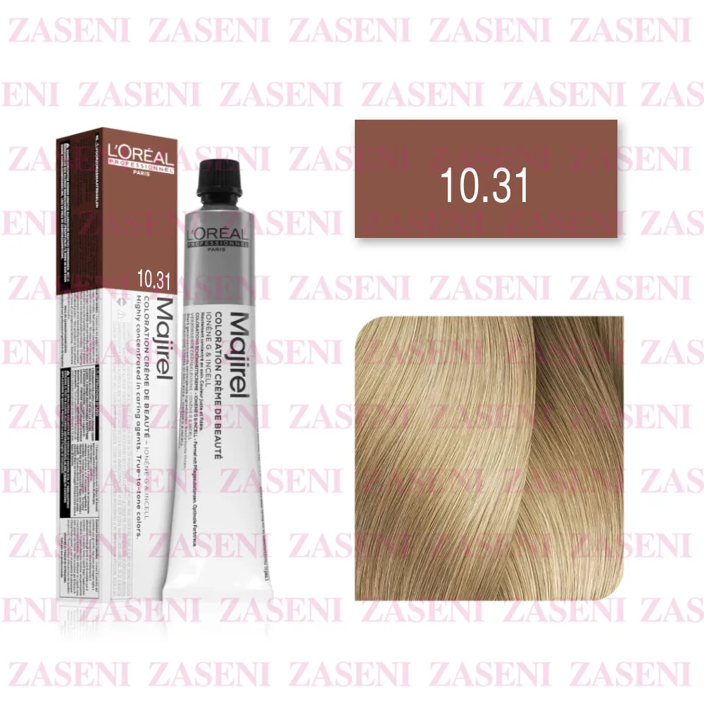 L'ORÉAL TINTE MAJIREL Nº 10.31 RUBIO PLATINO DORADO CENIZA 50ML