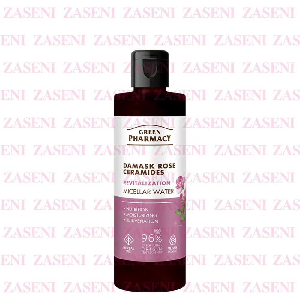 GREEN PHARMACY AGUA MICELAR ROSA DAMASCO Y CERAMIDAS 200ML