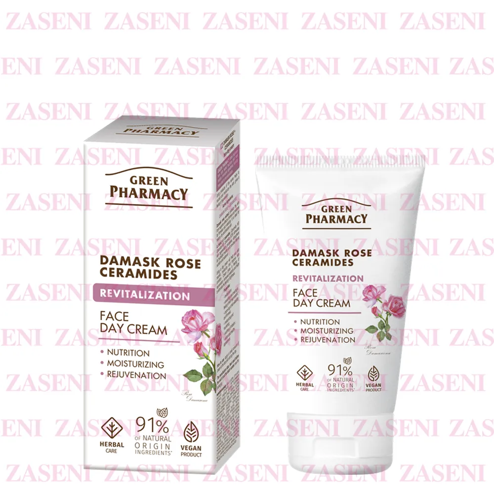 GREEN PHARMACY CREMA DE DÍA ROSA DAMASCO Y CERAMIDAS 50ML