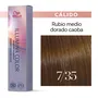 WELLA TINTE ILLUMINA COLOR WARM 7/35 RUBIO MEDIO DORADO CAOBA 60ML