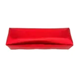 Almohada Manicura Rectangular Metalizada Roja