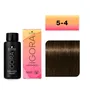 SCHWARZKOPF TINTE IGORA VIBRANCE Nº 5-4 CASTAÑO CLARO BEIGE 60ML