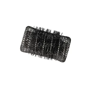 EUROSTIL RULOS MALLA NEGROS 7CM 6UDS