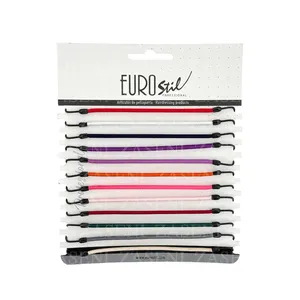 EUROSTIL GOMAS GANCHO COLORES 12UDS