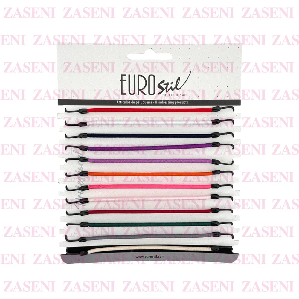 EUROSTIL GOMAS GANCHO COLORES 12UDS