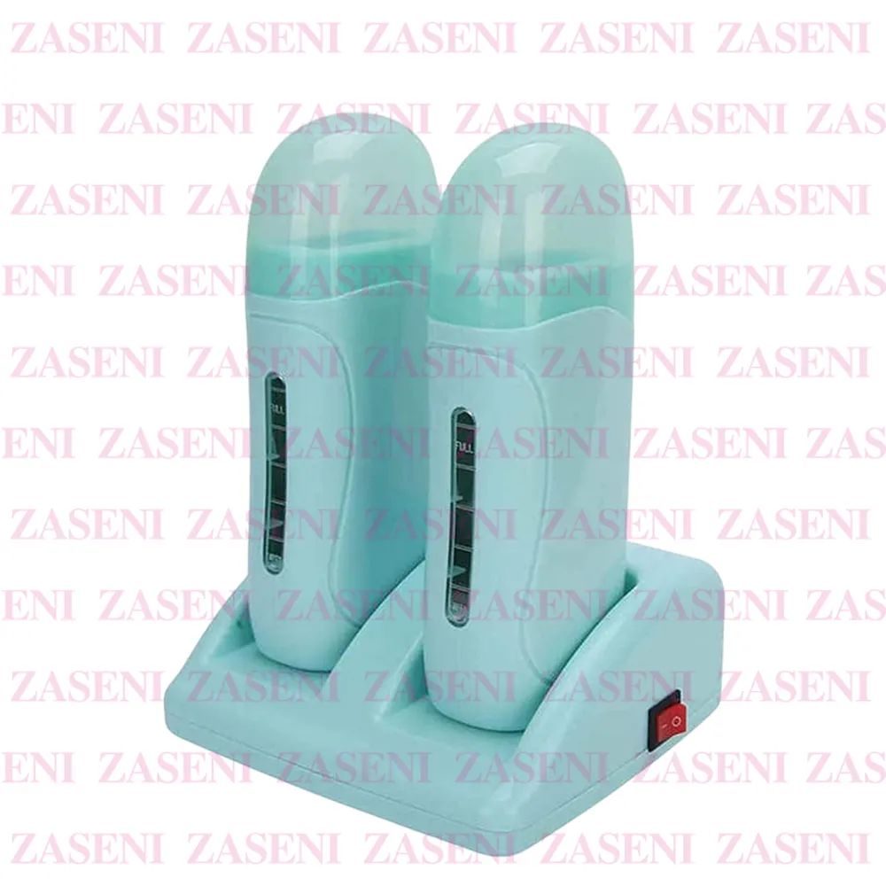 CALENTADOR DOBLE CERA ROLL-ON AZUL