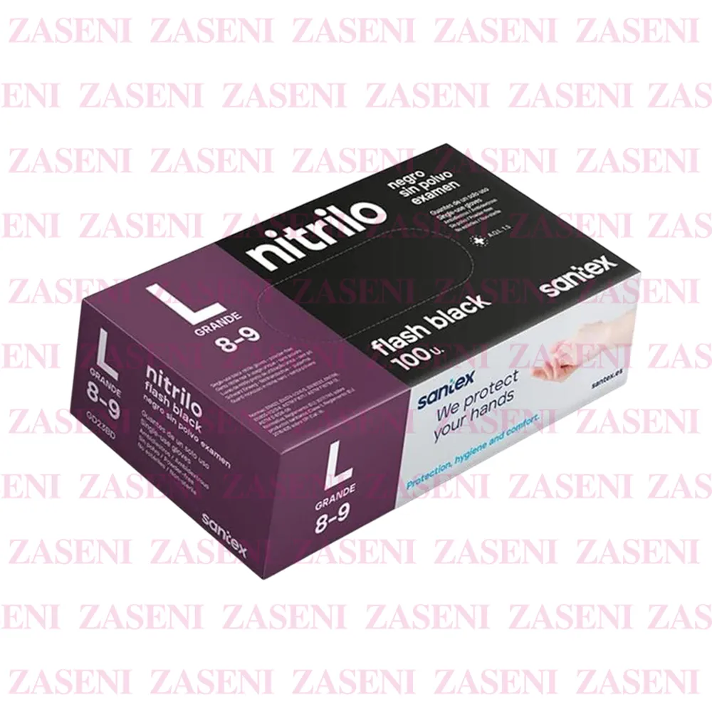 SANTEX GUANTES NITRILO 100UDS TALLA L