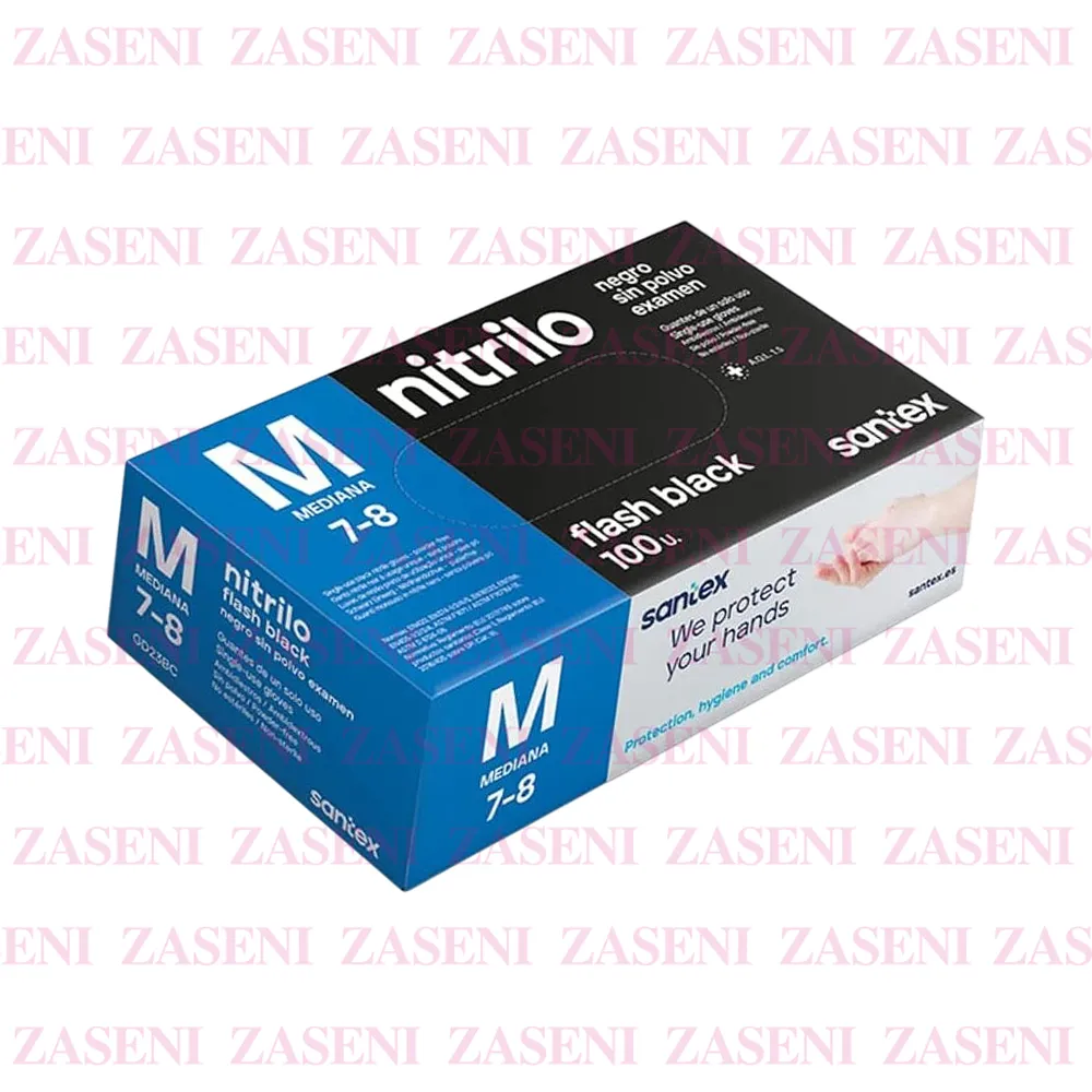SANTEX GUANTES NITRILO 100UDS TALLA M