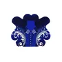 MOLDE ADHESIVO UÑAS STILETTO AZUL 300UDS