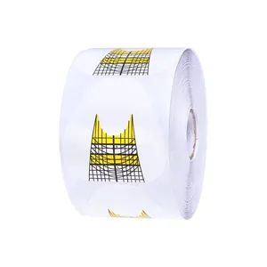 LOVE CRAZY MOLDE ADHESIVO UÑAS AMARILLO 500UDS