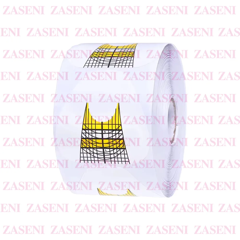 LOVE CRAZY MOLDE ADHESIVO UÑAS AMARILLO 500UDS