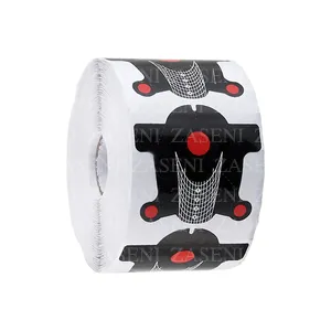 LOVE CRAZY MOLDE ADHESIVO UÑAS NEGRO 500UDS