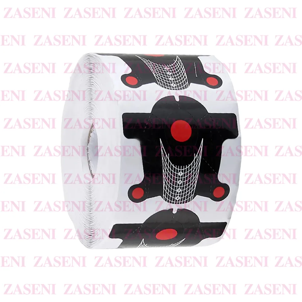 LOVE CRAZY MOLDE ADHESIVO UÑAS NEGRO 500UDS