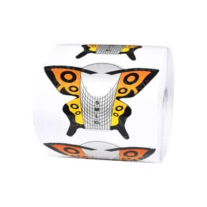 LOVE CRAZY MOLDE ADHESIVO UÑAS MARIPOSA NARANJA 300UDS