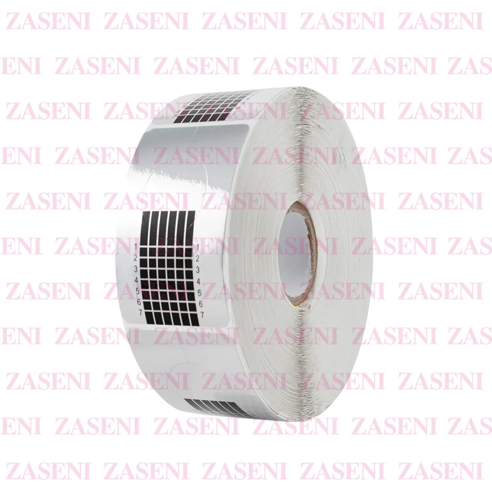 LOVE CRAZY MOLDE ADHESIVO UÑAS RECTANGULAR PLATEADO 500UDS