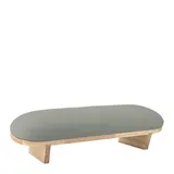 Soporte Para Manicura/Pedicura Madera Redondo Gris