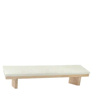 SOPORTE PARA MANICURA/PEDICURA MADERA LARGO BLANCO