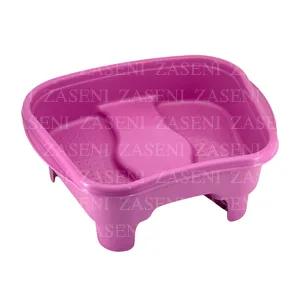 BAÑERA PARA PIES CON PATAS ROSA