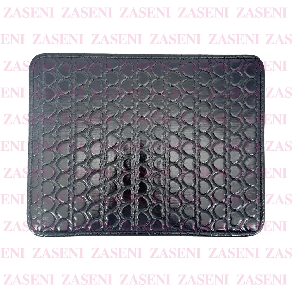 MANTEL ESTÉTICA ACOLCHADO CORAZONES RECTANGULAR NEGRO