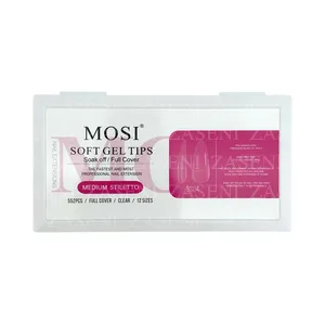 MOSI SOFT GEL TIPS MEDIUM STILETTO 552UDS