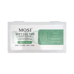 MOSI SOFT GEL TIPS SHORT COFFIN 552UDS