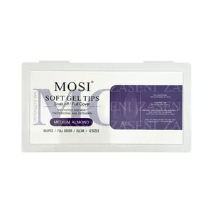 MOSI SOFT GEL TIPS MEDIUM ALMOND 552UDS
