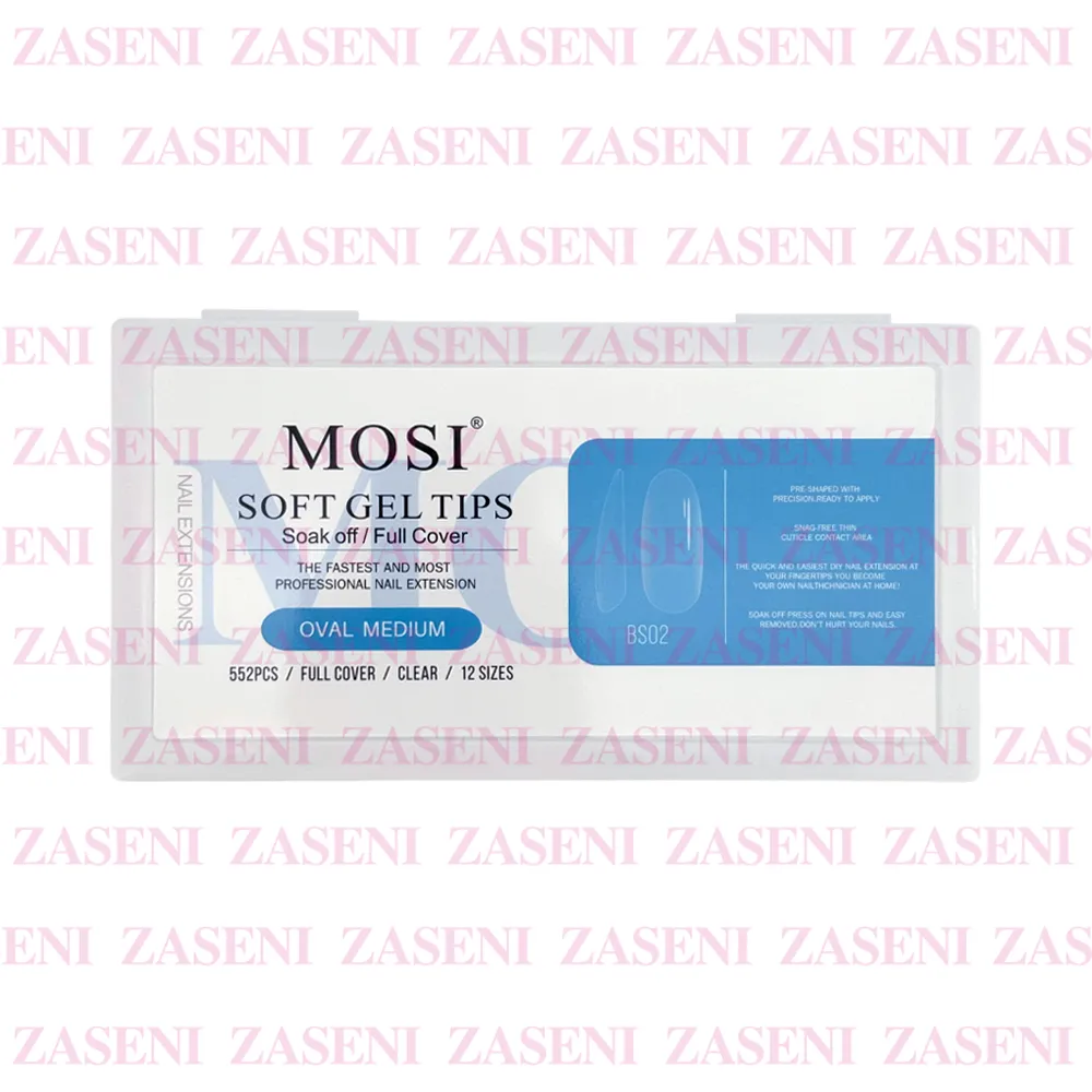 MOSI SOFT GEL TIPS OVAL MEDIUM 552UDS