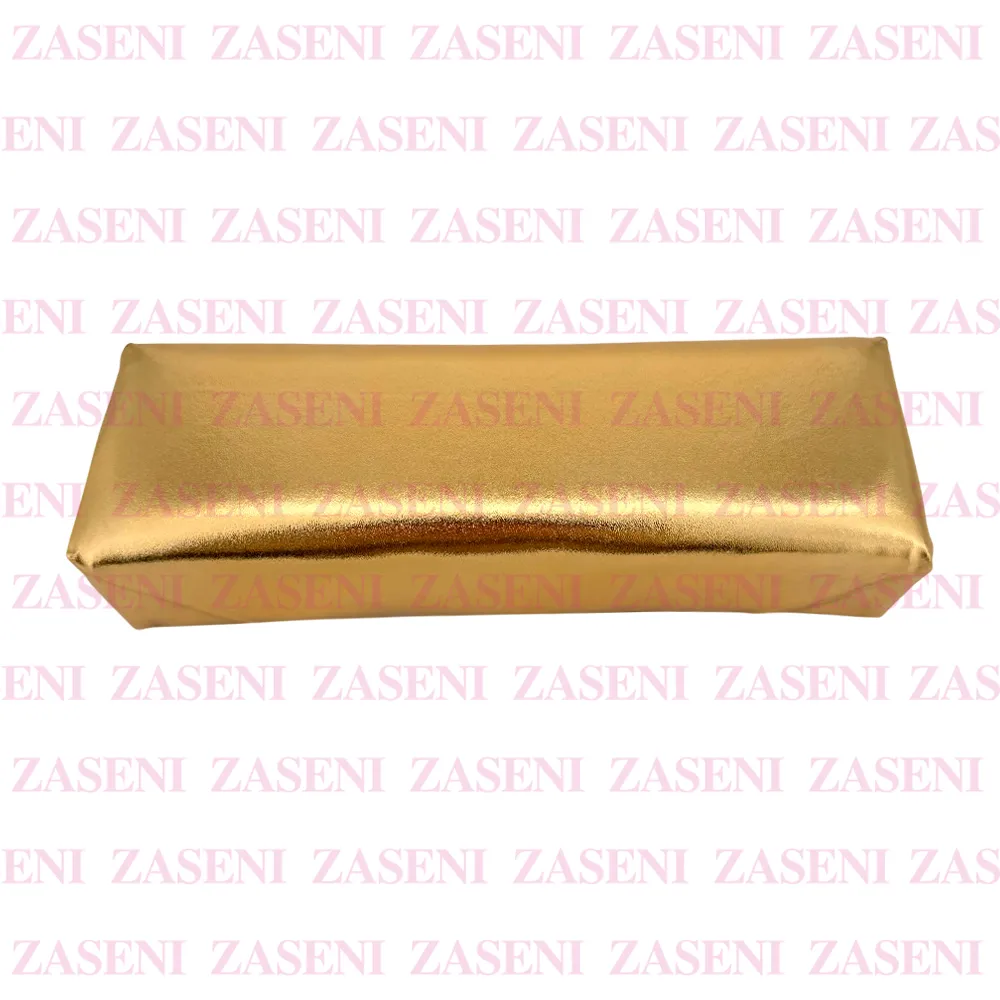 ALMOHADA MANICURA RECTANGULAR METALIZADA DORADO