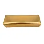 ALMOHADA MANICURA RECTANGULAR METALIZADA DORADO