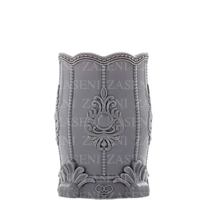 PORTAPINCELES ROCOCÓ GRIS