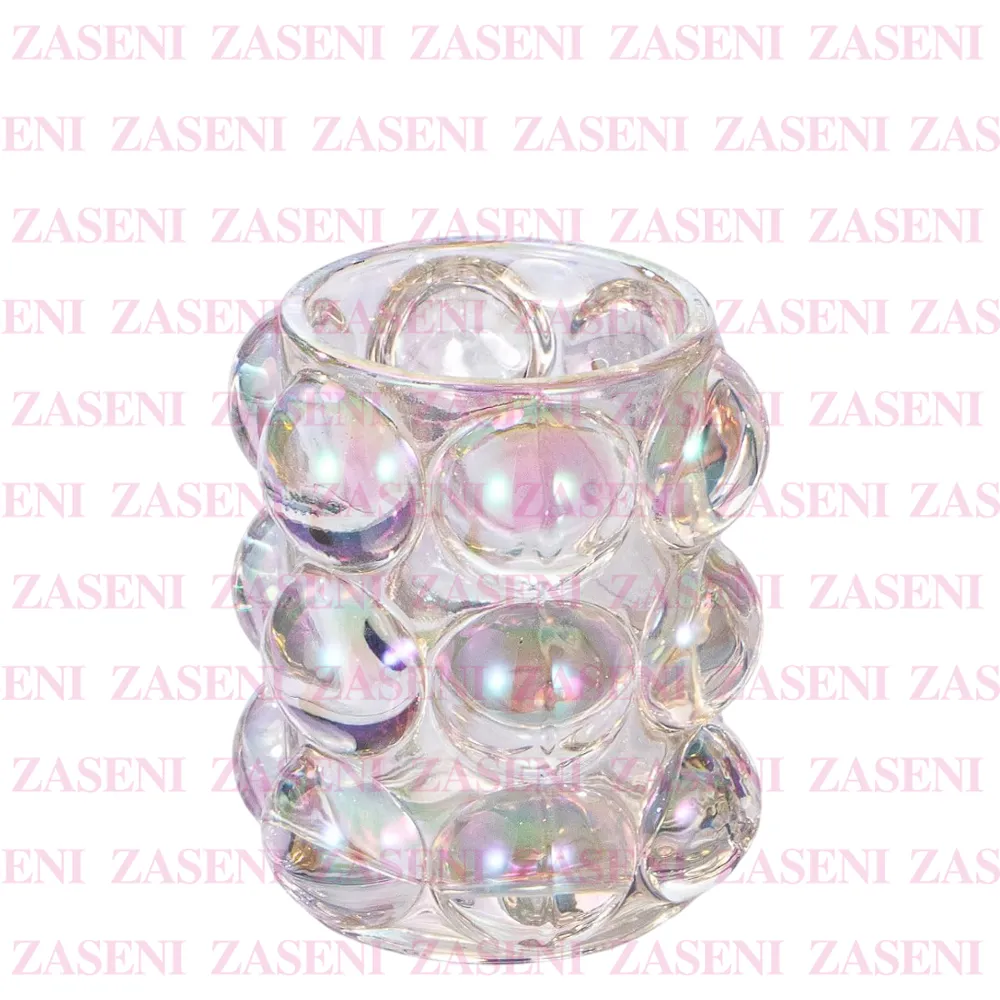 PORTAPINCELES CRISTAL BOLAS IRIDISCENTE