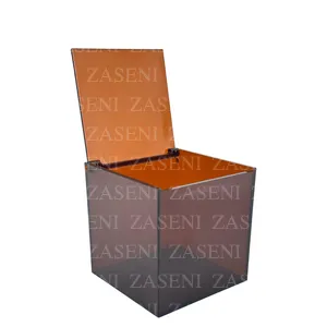 CAJA METACRILATO MARRÓN