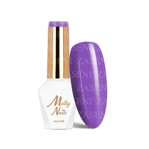 MOLLY LAC ESMALTE SEMIPERMANENTE HEMA FREE POWER FLOWER Nº 726 PURPLE LAVENDER 8ML