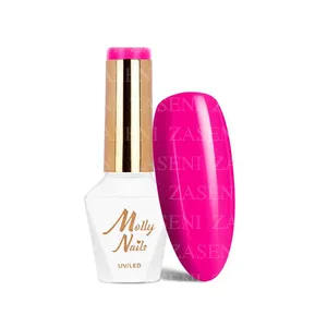 MOLLY LAC ESMALTE SEMIPERMANENTE HEMA FREE POWER FLOWER Nº 723 PINK TULIP 8ML
