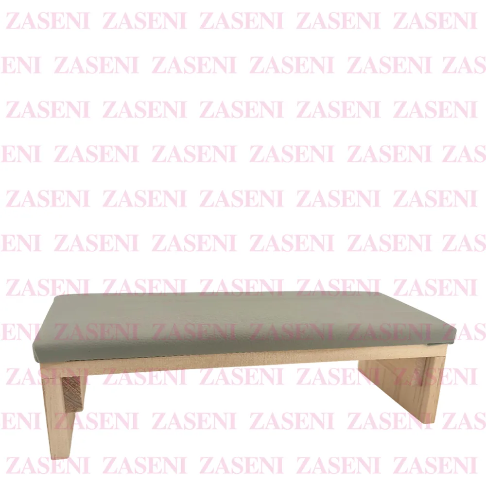 SOPORTE PARA MANICURA/PEDICURA MADERA RECTO GRIS