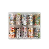 Foil Uñas Hallowen 10Uds