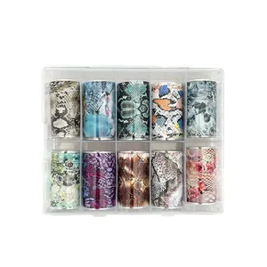 FOIL UÑAS SERPIENTE 10UDS