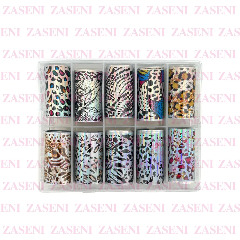 FOIL UÑAS ANIMAL PRINT 10UDS