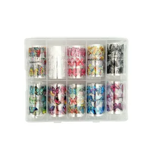 FOIL UÑAS MARIPOSAS 10UDS