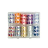 Foil Uñas Llamas 10Uds