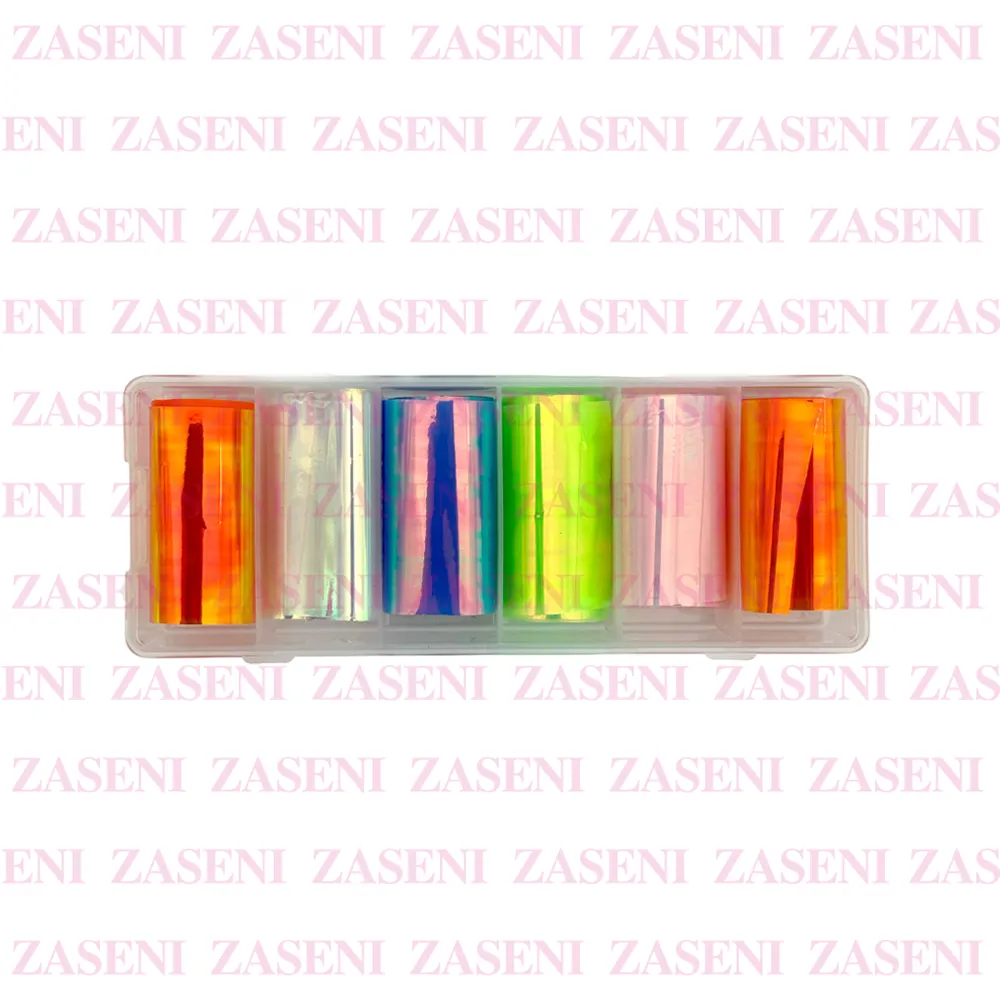 FOIL UÑAS FLÚOR 6UDS